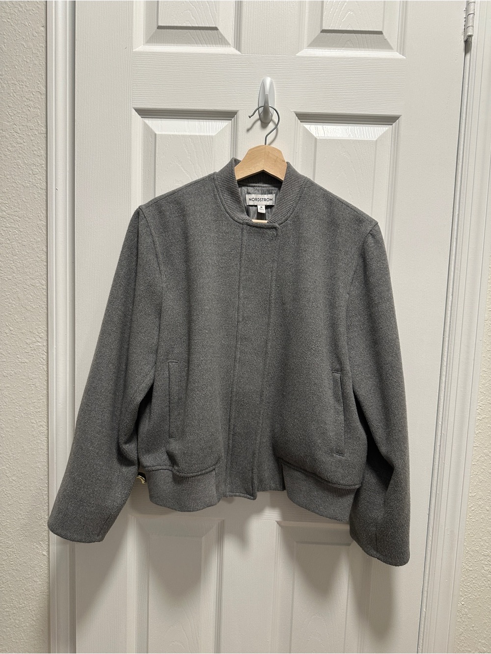 Nordstrom Gray Bomber Jacket